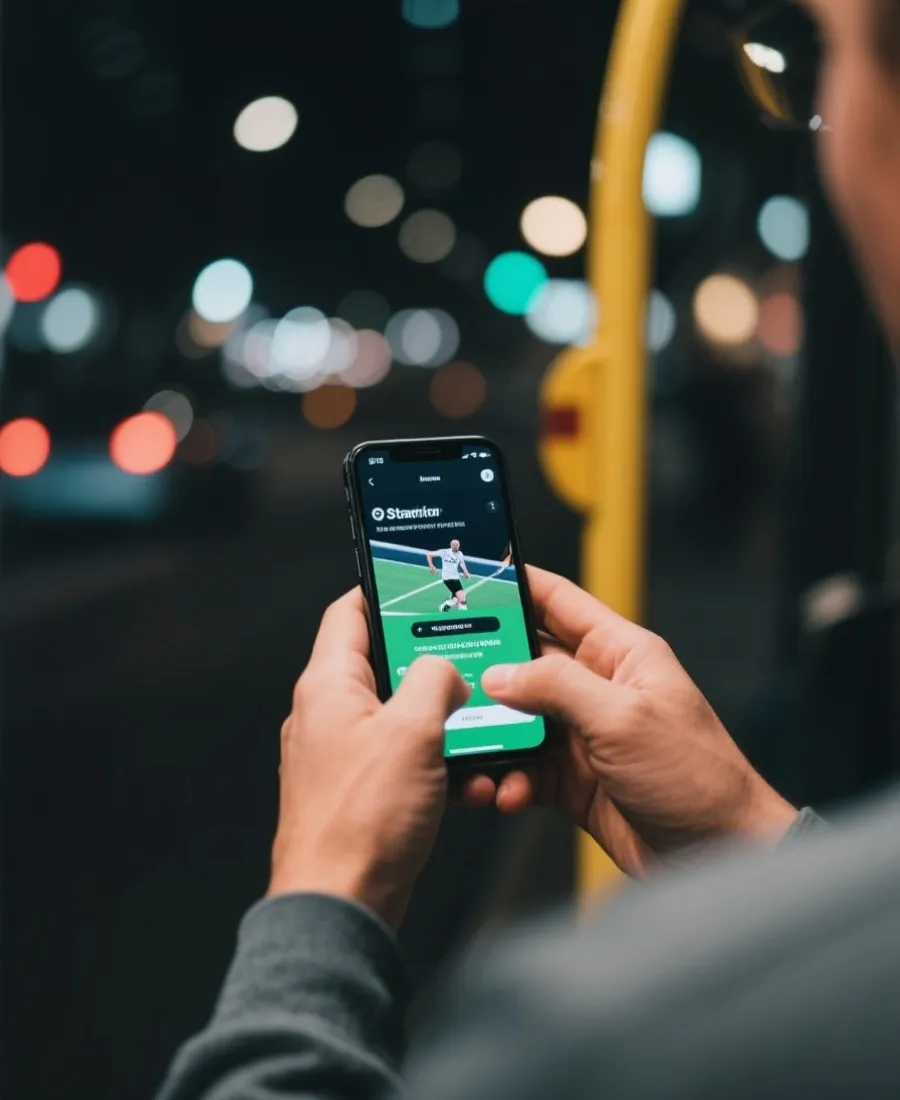 移动端观看体育直播示意